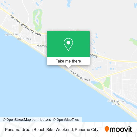 Panama Urban Beach Bike Weekend map