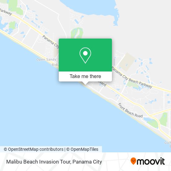 Mapa de Malibu Beach Invasion Tour