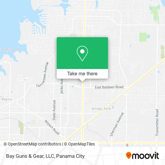 Bay Guns & Gear, LLC map