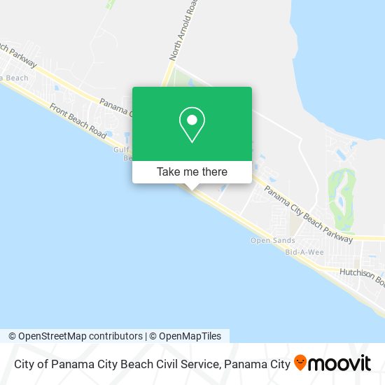 Mapa de City of Panama City Beach Civil Service