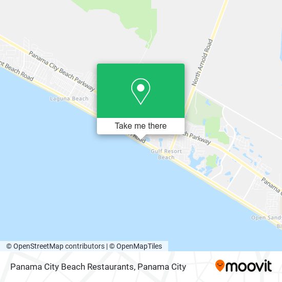 Mapa de Panama City Beach Restaurants