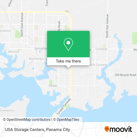 USA Storage Centers map