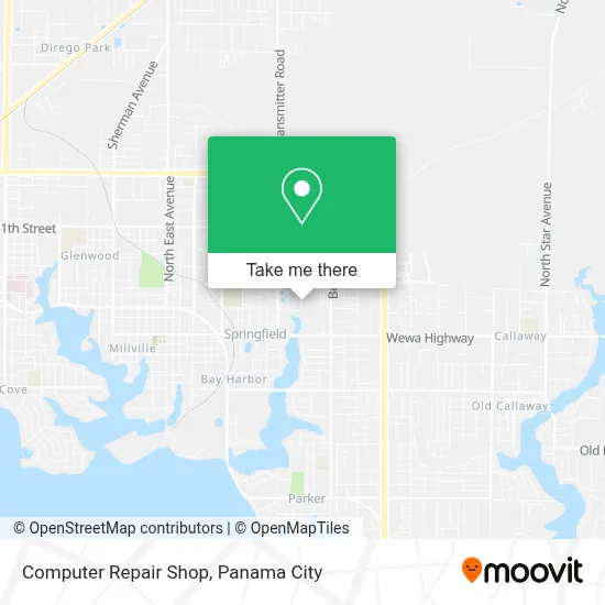 Computer Repair Shop map