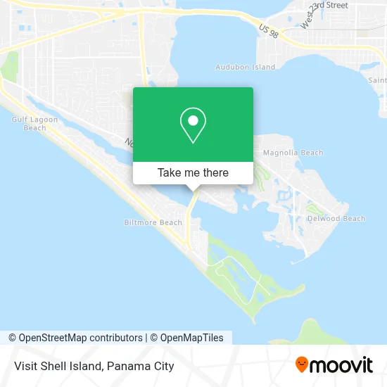 Visit Shell Island map