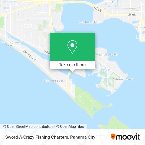 Sword-A-Crazy Fishing Charters map