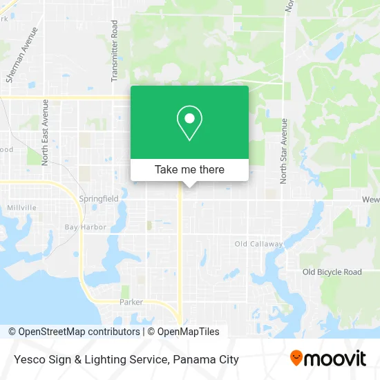 Yesco Sign & Lighting Service map
