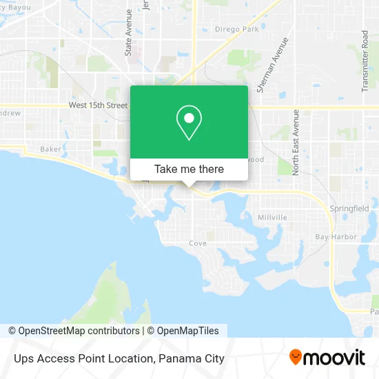 Ups Access Point Location map