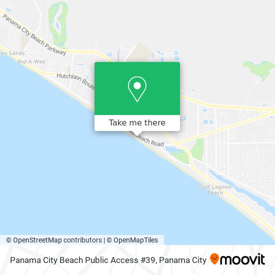 Mapa de Panama City Beach Public Access #39