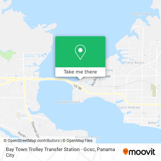 Bay Town Trolley Transfer Station - Gcsc map
