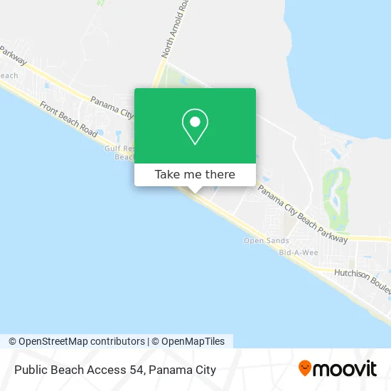 Public Beach Access 54 map