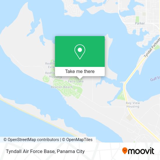 Tyndall Air Force Base map