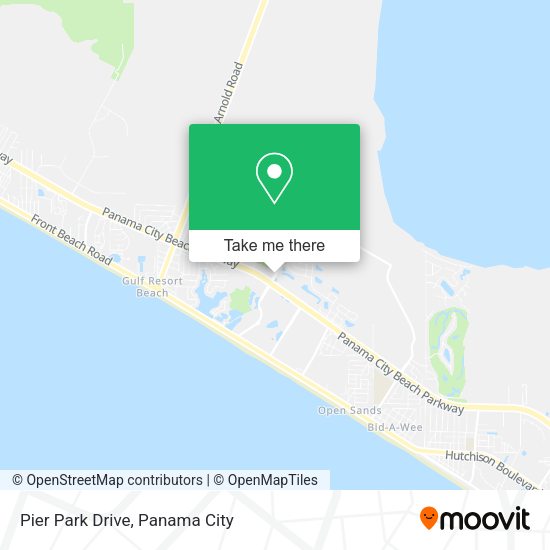 Mapa de Pier Park Drive