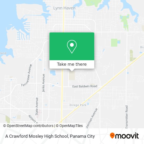 Mapa de A Crawford Mosley High School