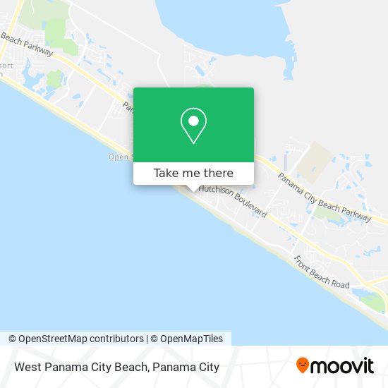 West Panama City Beach map