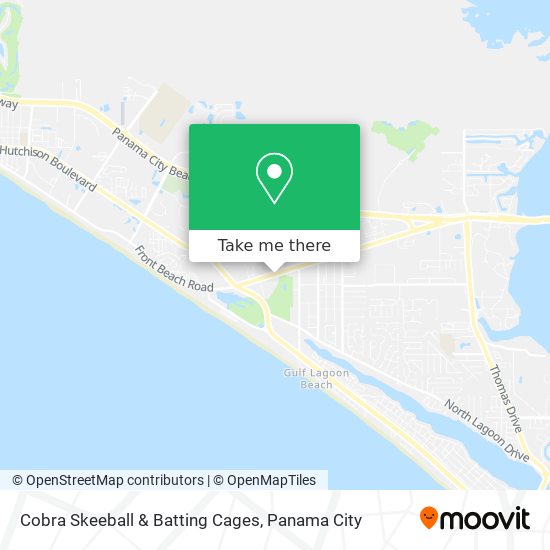 Mapa de Cobra Skeeball & Batting Cages