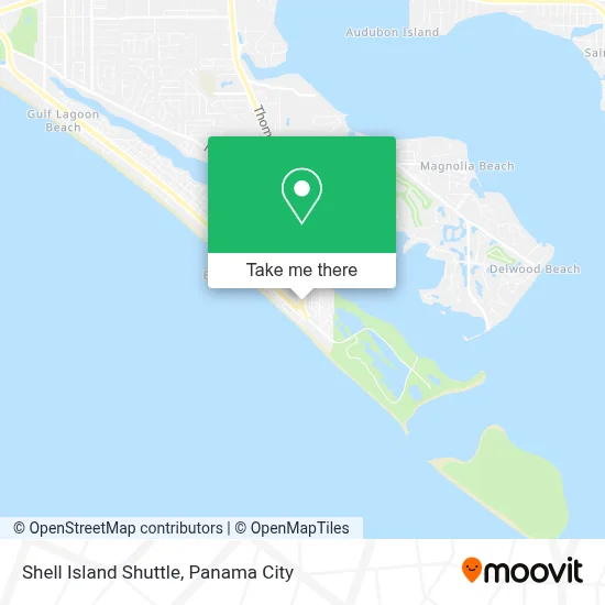 Shell Island Shuttle map