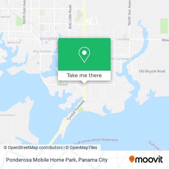 Ponderosa Mobile Home Park map