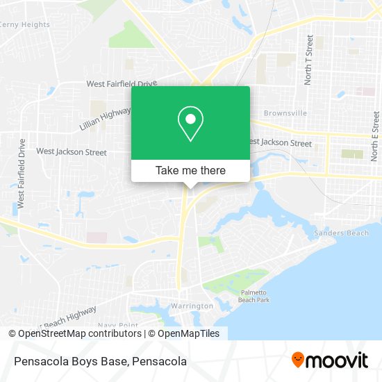 Mapa de Pensacola Boys Base