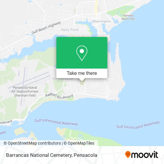 Mapa de Barrancas National Cemetery