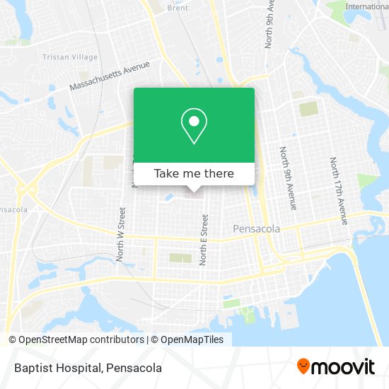 Baptist Hospital map