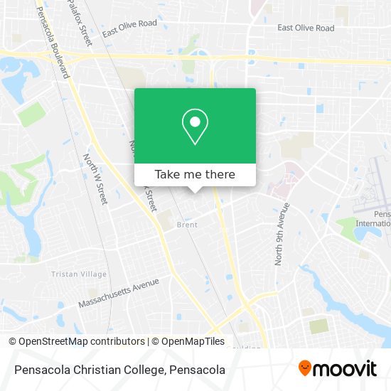Mapa de Pensacola Christian College