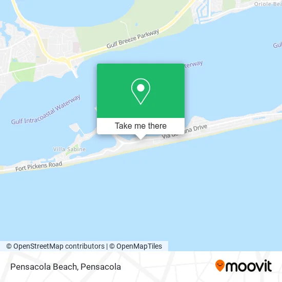 Pensacola Beach map