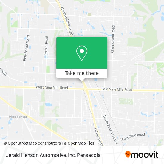 Jerald Henson Automotive, Inc map