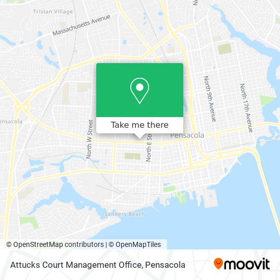 Attucks Court Management Office map