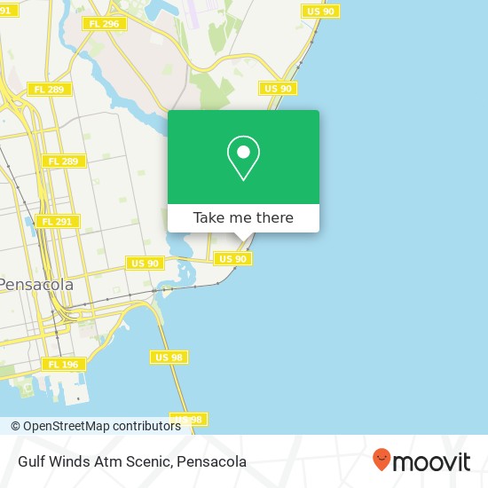 Gulf Winds Atm Scenic map