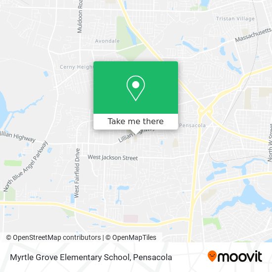 Myrtle Grove Elementary School map