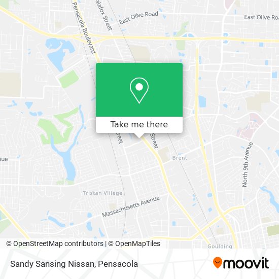 Sandy Sansing Nissan map