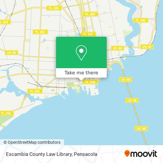 Escambia County Law Library map