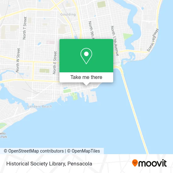 Historical Society Library map