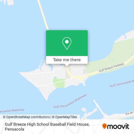 Mapa de Gulf Breeze High School Baseball Field House