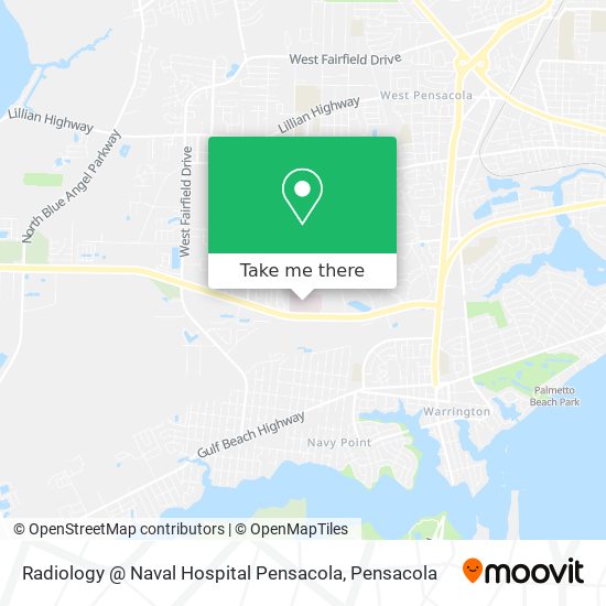 Mapa de Radiology @ Naval Hospital Pensacola