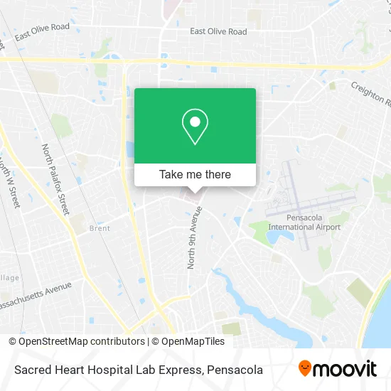 Mapa de Sacred Heart Hospital Lab Express