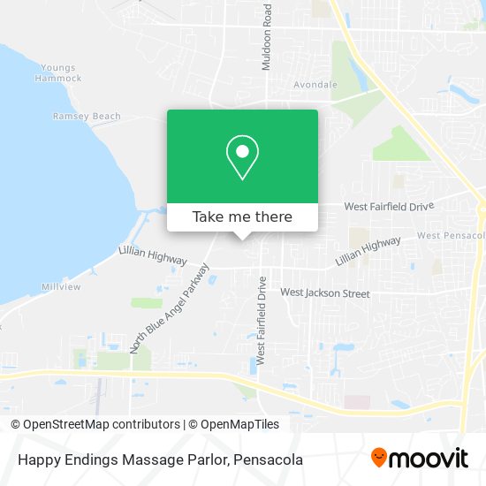 Happy Endings Massage Parlor map
