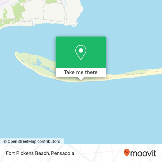Fort Pickens Beach map