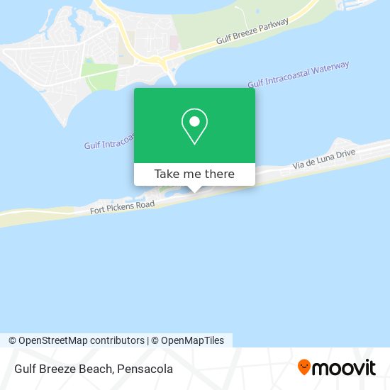 Gulf Breeze Beach map