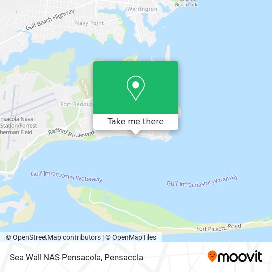 Sea Wall NAS Pensacola map