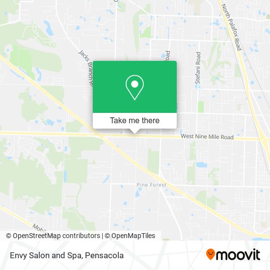Envy Salon and Spa map