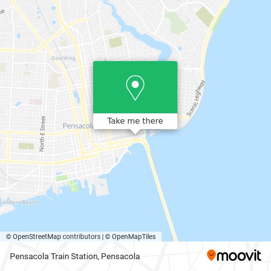 Pensacola Train Station map