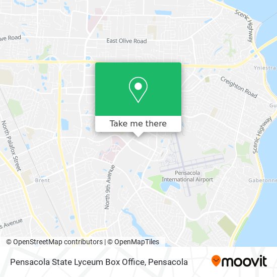 Mapa de Pensacola State Lyceum Box Office