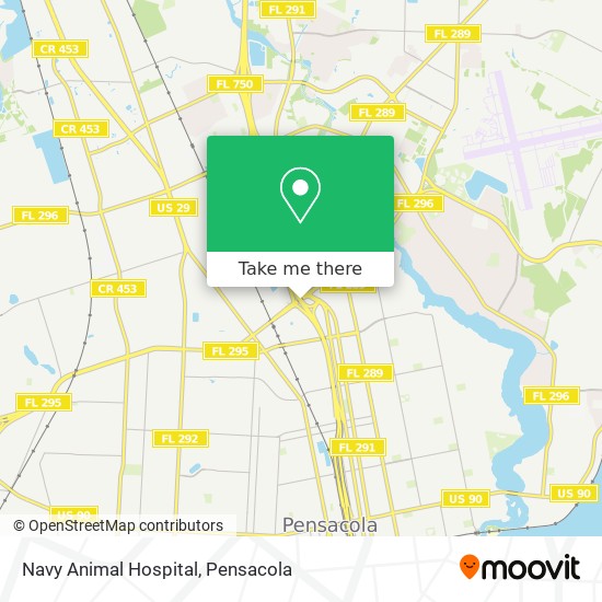 Navy Animal Hospital map