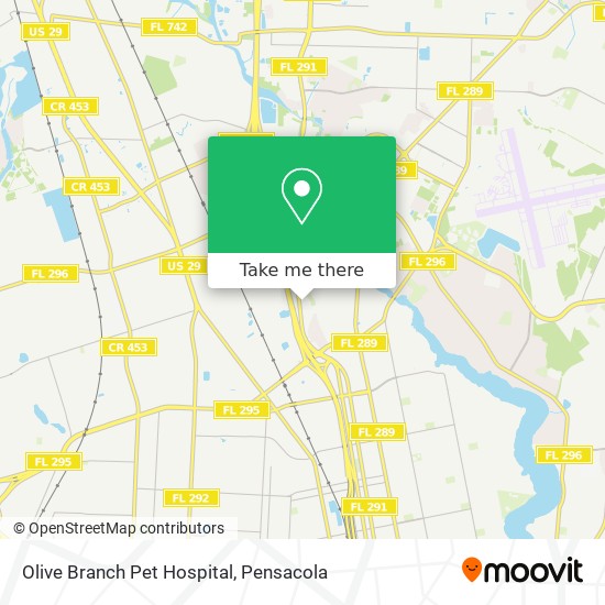 Mapa de Olive Branch Pet Hospital