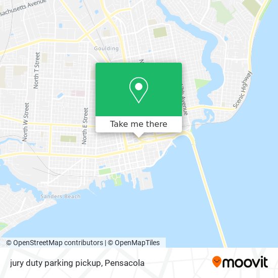 Mapa de jury duty parking pickup