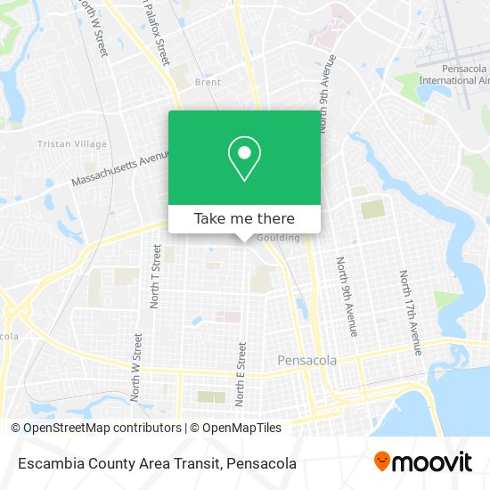 Escambia County Area Transit map