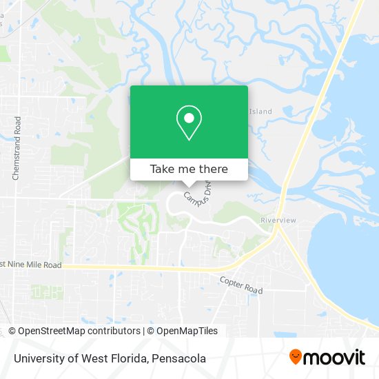 University of West Florida map