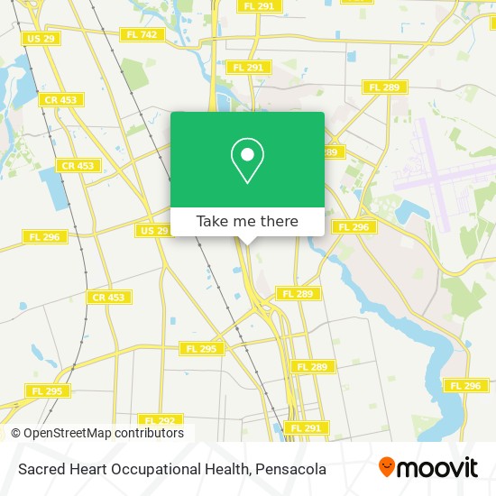 Mapa de Sacred Heart Occupational Health