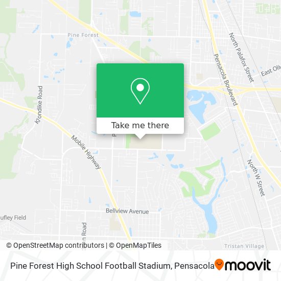 Pine Forest High School Football Stadium map